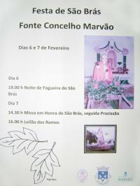 Festas de S�o Br�s em Fonte Concelho Marv�o