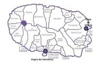 Localiza��o da freguesia na ilha Terceira